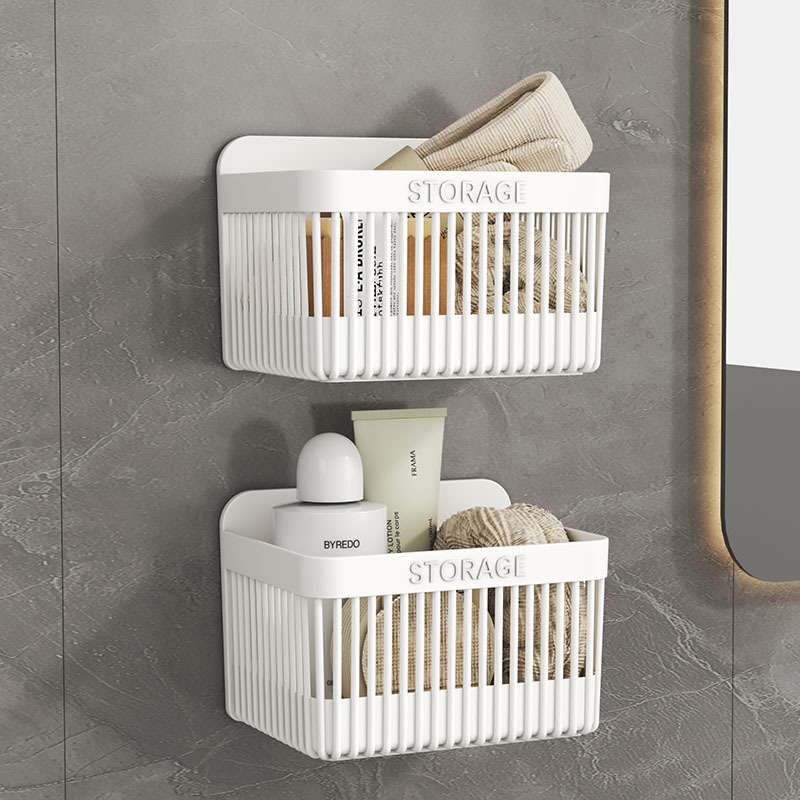 Coș de depozitare din plastic pentru bucătărie, stil minimalist modern, Seven Powers, organizator de perete, 90 buc./cutie