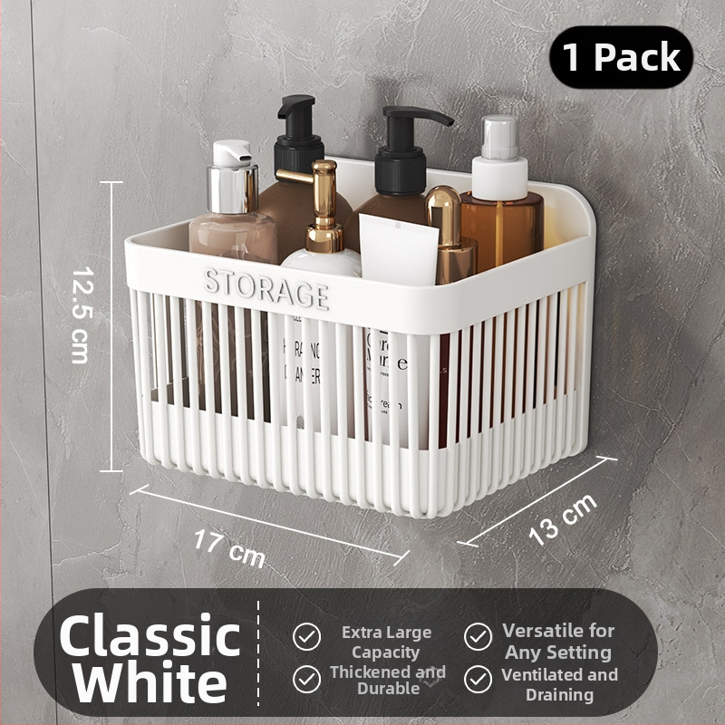 Coș de depozitare din plastic pentru bucătărie, stil minimalist modern, Seven Powers, organizator de perete, 90 buc./cutie