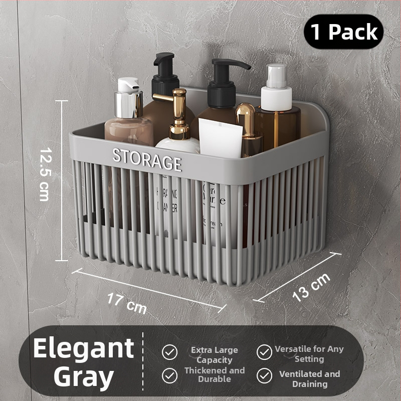 Coș de depozitare din plastic pentru bucătărie, stil minimalist modern, Seven Powers, organizator de perete, 90 buc./cutie