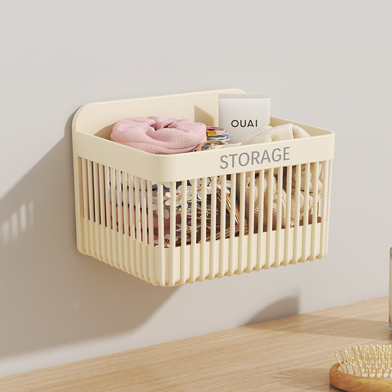 Coș de depozitare din plastic pentru bucătărie, stil minimalist modern, Seven Powers, organizator de perete, 90 buc./cutie