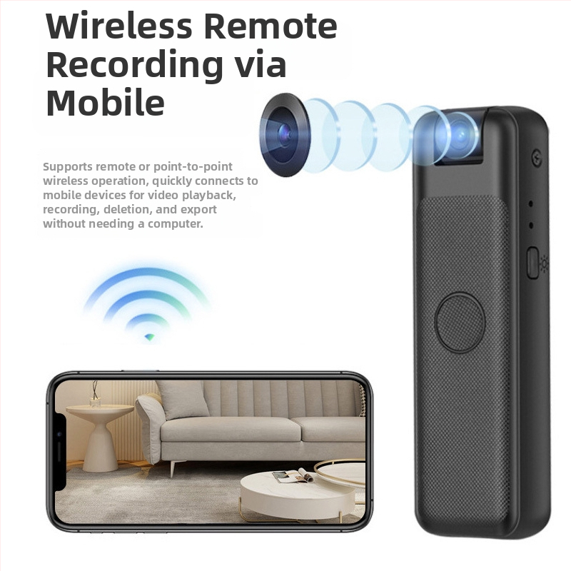 Okos HD hangrögzítő klip-onnal a hátsó rögzítéshez, USB 2.0, TF-kártya, 5.1-csatornás mikrofon, 4-6 órás felvétel, videófelvétel