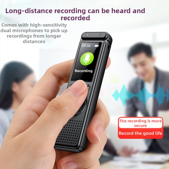 A30 hordozható felvevő toll — egy gombnyomásos felvétel; MP3/WAV formátumok; akár 999 felvétel; zajcsökkentő kettős mikrofonok 50 m-es hatótávolsággal