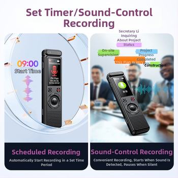 A30 hordozható felvevő toll — egy gombnyomásos felvétel; MP3/WAV formátumok; akár 999 felvétel; zajcsökkentő kettős mikrofonok 50 m-es hatótávolsággal