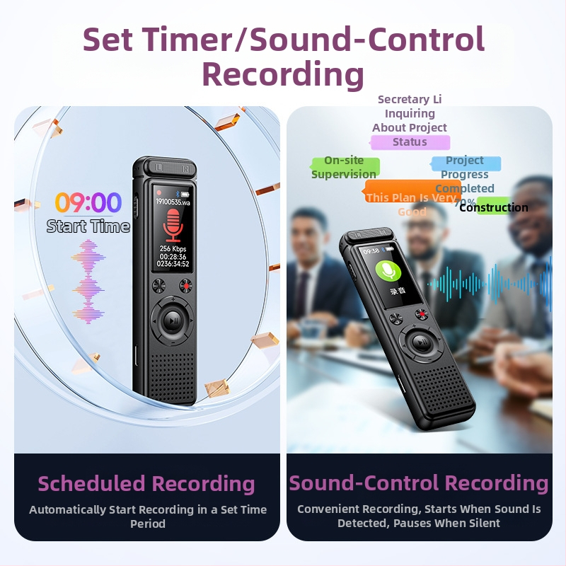 A30 hordozható felvevő toll — egy gombnyomásos felvétel; MP3/WAV formátumok; akár 999 felvétel; zajcsökkentő kettős mikrofonok 50 m-es hatótávolsággal