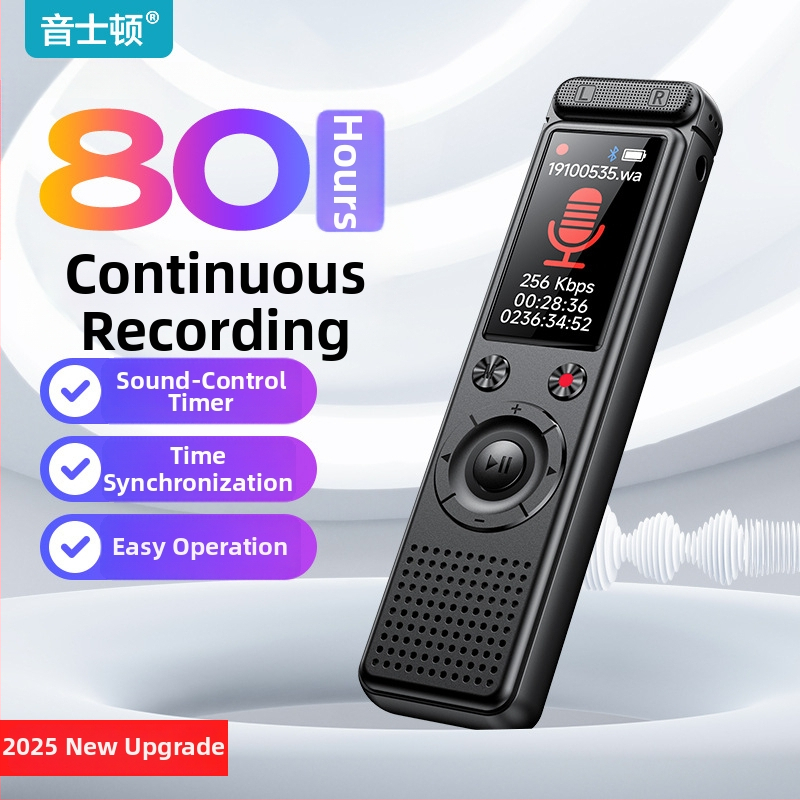 A30 hordozható felvevő toll — egy gombnyomásos felvétel; MP3/WAV formátumok; akár 999 felvétel; zajcsökkentő kettős mikrofonok 50 m-es hatótávolsággal