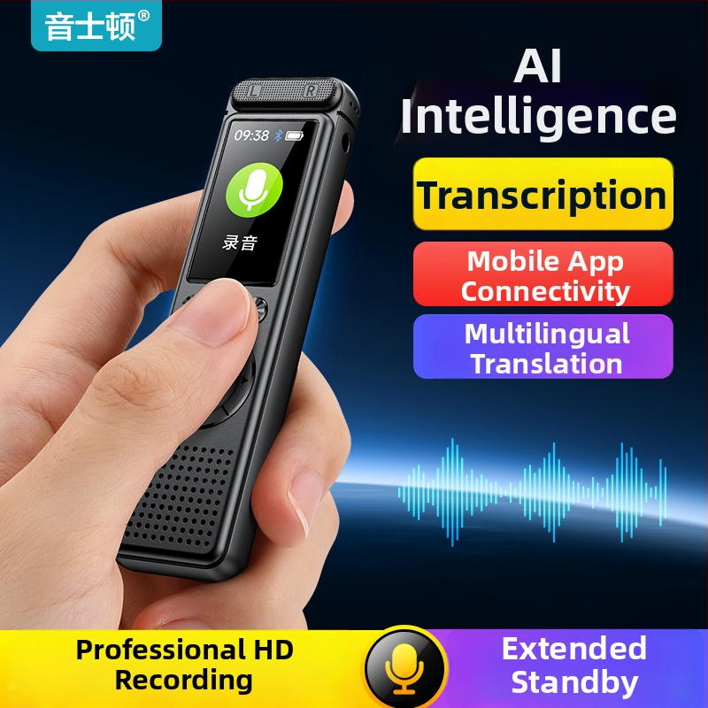 A30 hordozható felvevő toll — egy gombnyomásos felvétel; MP3/WAV formátumok; akár 999 felvétel; zajcsökkentő kettős mikrofonok 50 m-es hatótávolsággal