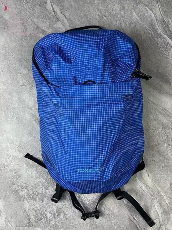 Ruksak 15L s ptičjom brodijom i kariranim uzorkom, vodootporan najlon, za aktivnosti na otvorenom, kompatibilan s 8-inčnim prijenosnim računalom, unisex