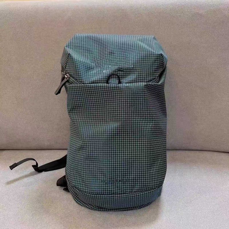 Ruksak 15L s ptičjom brodijom i kariranim uzorkom, vodootporan najlon, za aktivnosti na otvorenom, kompatibilan s 8-inčnim prijenosnim računalom, unisex