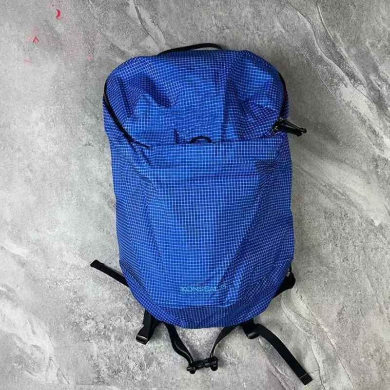 Ruksak 15L s ptičjom brodijom i kariranim uzorkom, vodootporan najlon, za aktivnosti na otvorenom, kompatibilan s 8-inčnim prijenosnim računalom, unisex