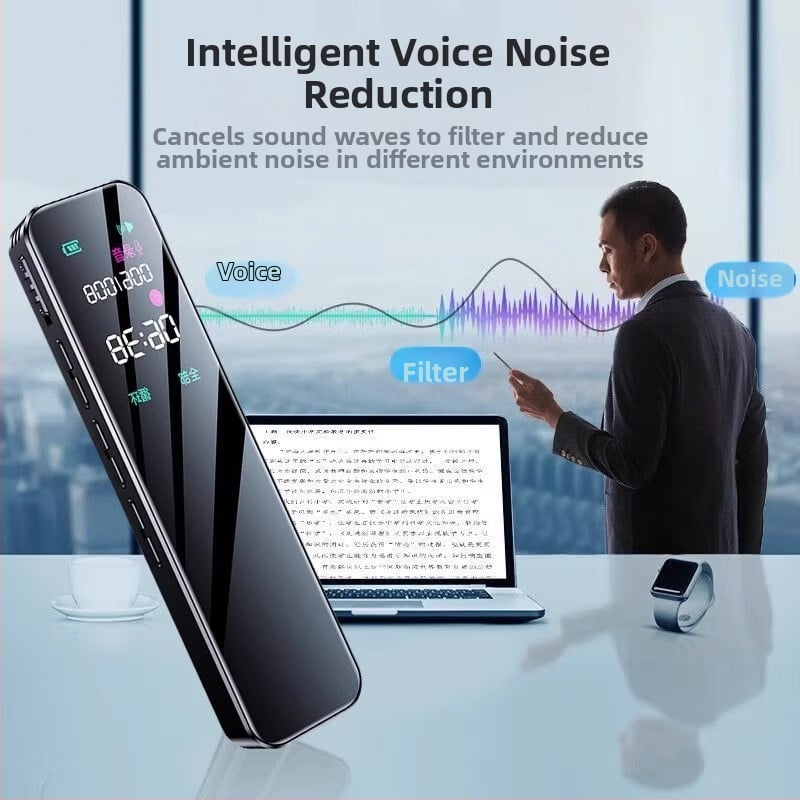 Prenosný diktafón s potlačením šumu, model 01, veľká kapacita, dlhá pohotovostná doba, profesionálny konferenčný diktafón