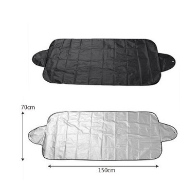 Защитно покритие за предното стъкло на автомобил против сняг и прах, вакуумно монтиране, универсално съвместимо, сребърна лента, BYD