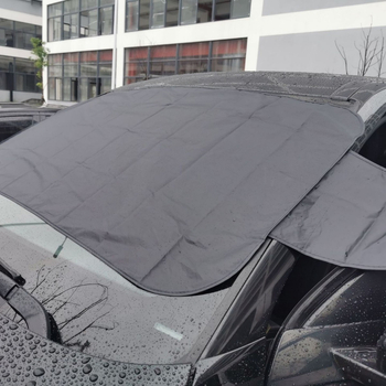Защитно покритие за предното стъкло на автомобил против сняг и прах, вакуумно монтиране, универсално съвместимо, сребърна лента, BYD