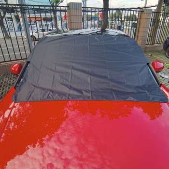 Защитно покритие за предното стъкло на автомобил против сняг и прах, вакуумно монтиране, универсално съвместимо, сребърна лента, BYD