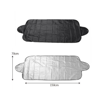 Защитно покритие за предното стъкло на автомобил против сняг и прах, вакуумно монтиране, универсално съвместимо, сребърна лента, BYD