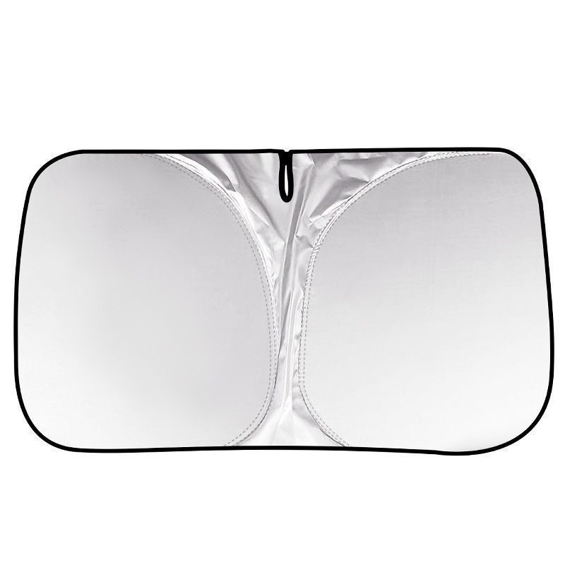 Jasdy автомобилен универсален слънцезащитник за предно стъкло, алуминиево фолио, кариран модел, прост стил, монтаж чрез вградена карта