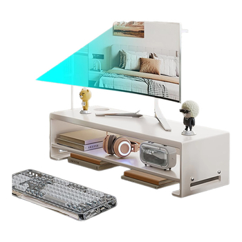 Monitor držač s dizanjem i stolni rega za pohranu - karbon čelik, Qin qi, univerzalna kompatibilnost, model 2165992619792337152, stil: stolni