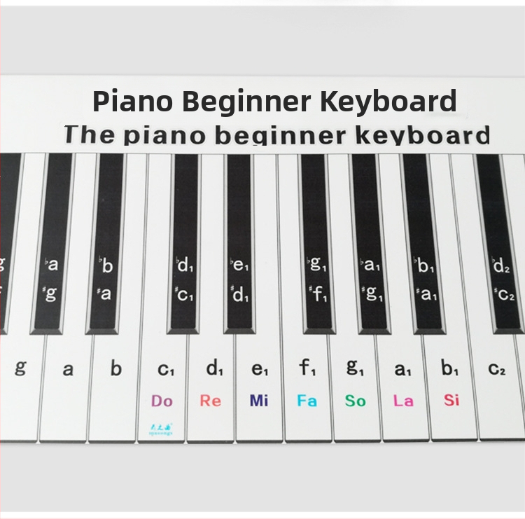 Hârtie de exercițiu pentru degete la pian X-02 — PVC + film bidirecțional, ambalaj tub pătrat din carton, brand Song of Clouds, pentru instrumente muzicale
