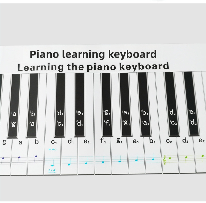 Hârtie de exercițiu pentru degete la pian X-02 — PVC + film bidirecțional, ambalaj tub pătrat din carton, brand Song of Clouds, pentru instrumente muzicale