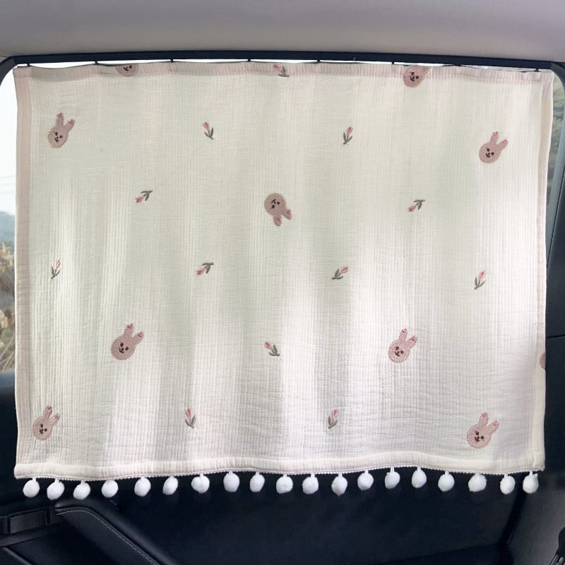 Șină de perdea auto încorporată pentru protecție solară și izolație termică, protecția geamului lateral, broderie pe rândul din spate; Material: țesătură nețesută; Tip: reflectiv; Mod de suspendare: tip lamele; Mărci de mașini aplicabile: Bamboo maple butt