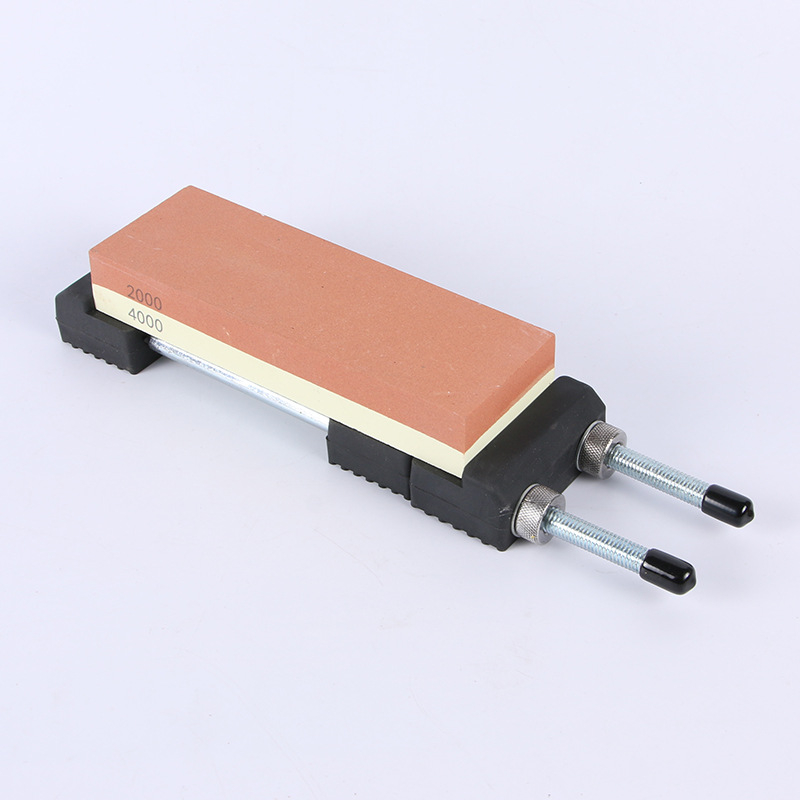 Ανοξείδωτο στήριγμα ακονίσματος μαχαιριών με ρυθμιζόμενη βάση για λίθο ακονίματος, αντιολισθητικό