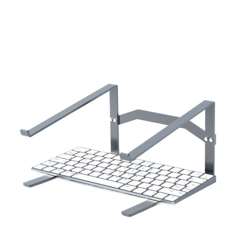 Suport pentru laptop cu design cu două niveluri, suport vertical pentru laptopuri de gaming, răcire ascunsă, tastatură detașabilă, construcție din plastic