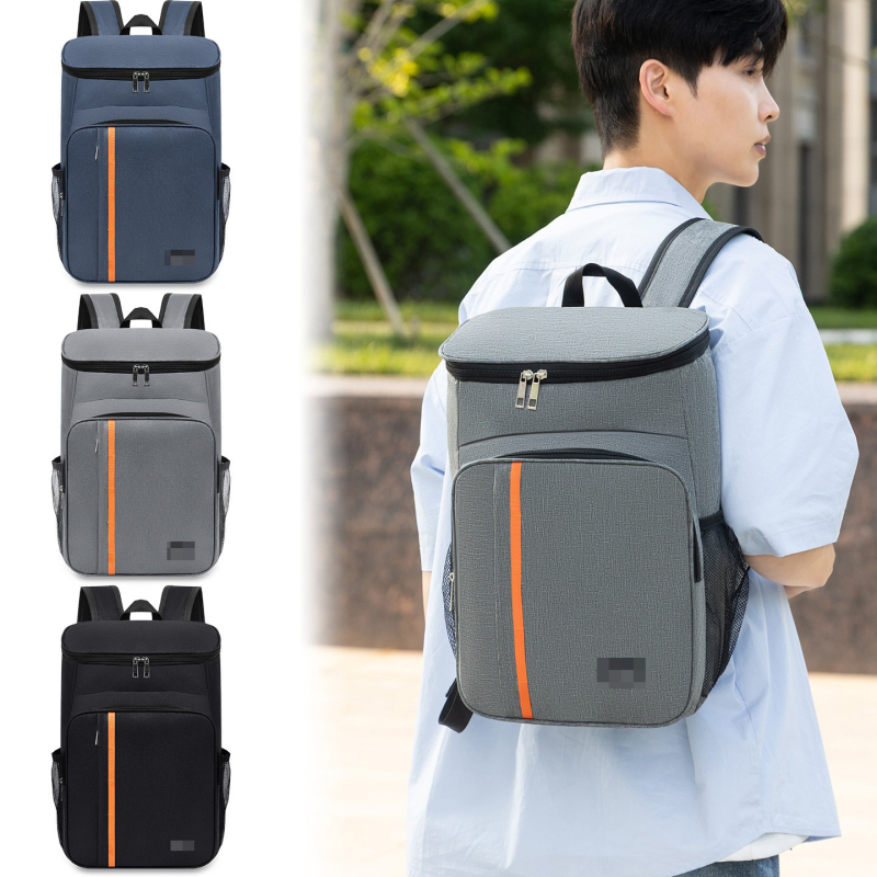 Rucsac cu husă izolată pentru prânz, pentru exterior, material Oxford, respirabil, căptușire poliester, capacitate sub 20 L