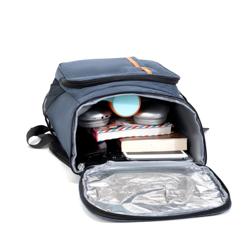 Rucsac cu husă izolată pentru prânz, pentru exterior, material Oxford, respirabil, căptușire poliester, capacitate sub 20 L