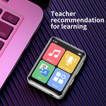 Φορητό MP3 Walkman με Bluetooth, ραδιόφωνο FM, ανάγνωση e-book, εγγραφή ήχου και υποστήριξη TF κάρτας