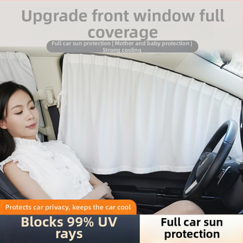 Parasolar pentru geamuri auto, tip șină — țesătură opacă; Brand: Tricolor Dragon; Personalizare disponibilă; Tip de suspensie: suspendat; Proiectat pentru vehicule speciale