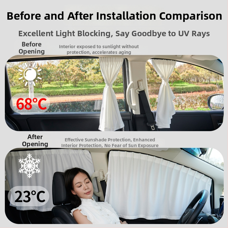 Parasolar pentru geamuri auto, tip șină — țesătură opacă; Brand: Tricolor Dragon; Personalizare disponibilă; Tip de suspensie: suspendat; Proiectat pentru vehicule speciale