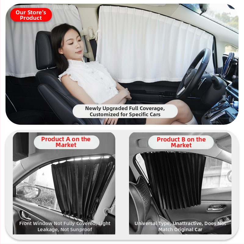 Parasolar pentru geamuri auto, tip șină — țesătură opacă; Brand: Tricolor Dragon; Personalizare disponibilă; Tip de suspensie: suspendat; Proiectat pentru vehicule speciale