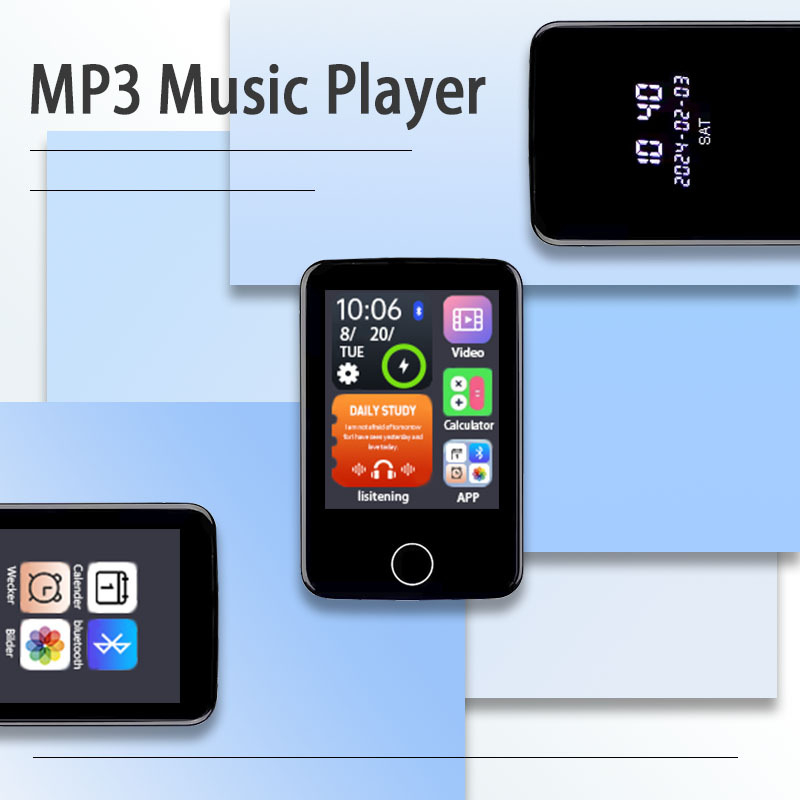 MP4 hudobný prehrávač s dotykovým displejom, Bluetooth, USB 2.0, TF karta do 128GB – MP3/WMA/FLAC/APE