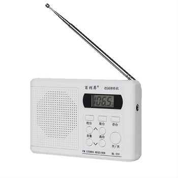 Rádio Baisheng BL-231 pre CET-4/6 angličtinu – automatické ladenie staníc, MP3 podpora a digitálny displej
