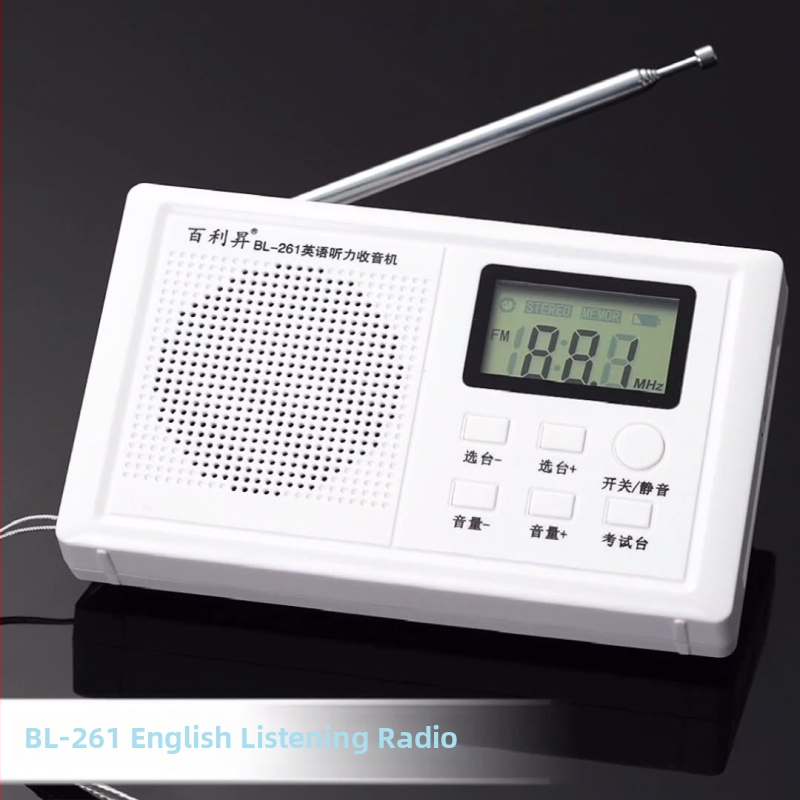 Rádio Baisheng BL-231 pre CET-4/6 angličtinu – automatické ladenie staníc, MP3 podpora a digitálny displej