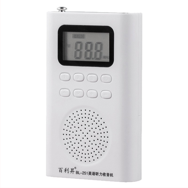 Rádio Baisheng BL-231 pre CET-4/6 angličtinu – automatické ladenie staníc, MP3 podpora a digitálny displej