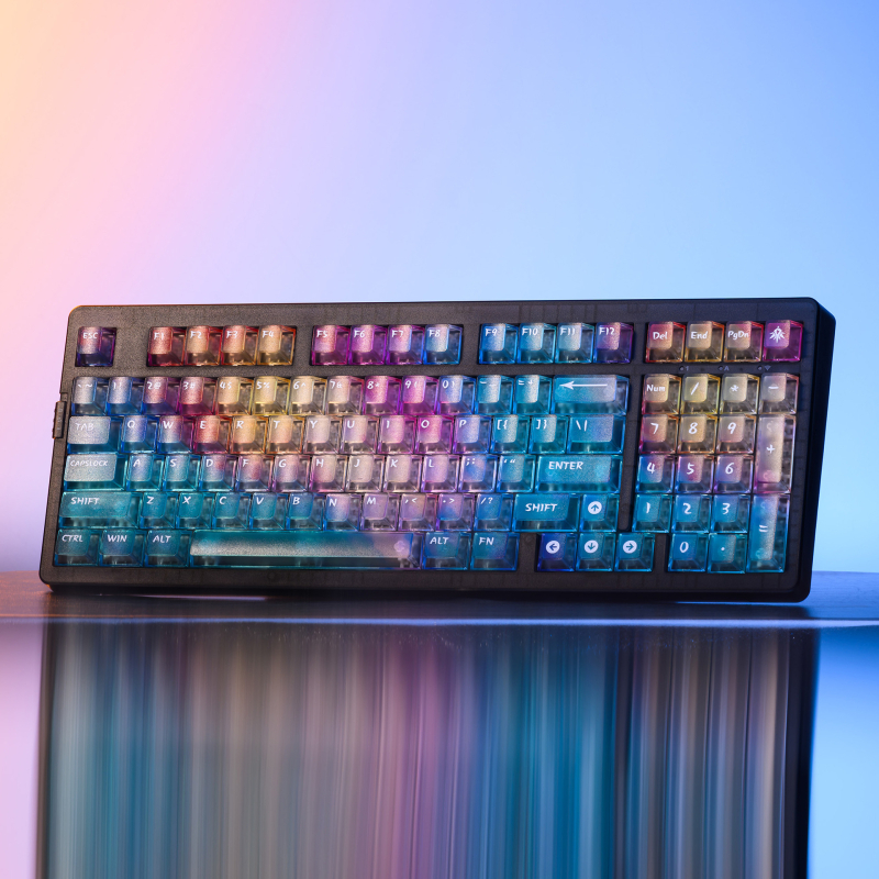 Afterglow pielāgotie taustiņu pārsegi mehāniskajām tastatūrām un ar magnētisko asi, PCS materiāls, injekcijas liešana + 3D drukāšana