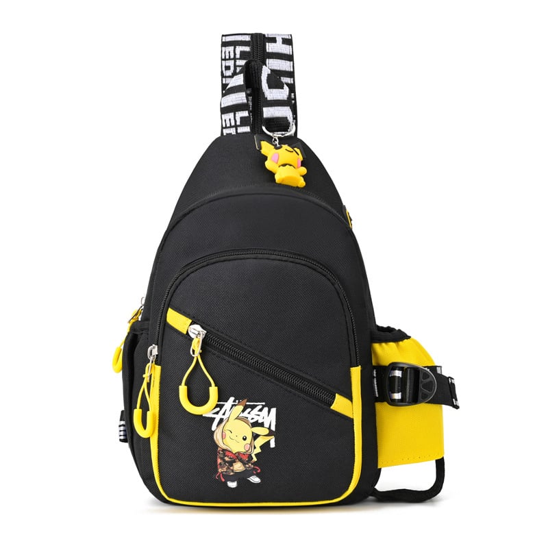 Dječja torba za prsa u korejskom street stilu, s animiranim uzorkom, vodootporna, od najlona (Nylon, vodootporan, crossbody dizajn, street stil)