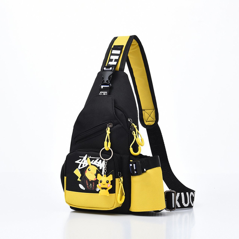 Dječja torba za prsa u korejskom street stilu, s animiranim uzorkom, vodootporna, od najlona (Nylon, vodootporan, crossbody dizajn, street stil)