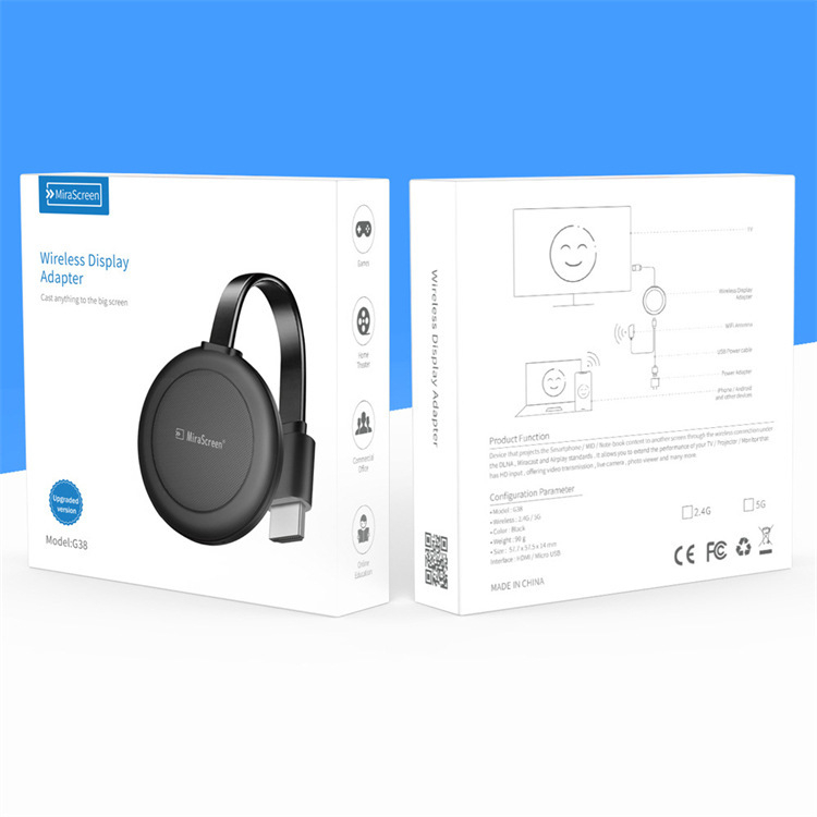Novo HDMI bežični uređaj za zrcaljenje zaslona s procesorom am8272, 128MB RAM, izlaz 1080p