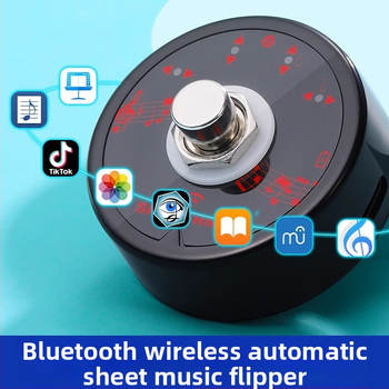 Bezdrôtový pedál na nohu pre otáčanie strán pre klavír a gitaru, Bluetooth, kompatibilný s iPad, jamjum, model Wireless Bluetooth Foot Pedal Tuner