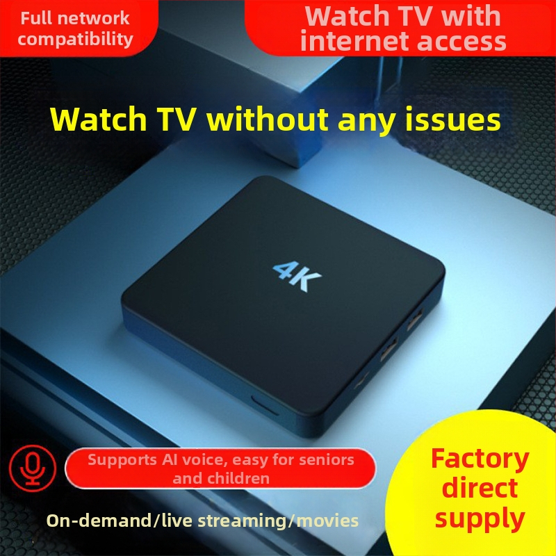 Android TV box s 8GB RAM, 4K výstup, 5G dvojpásmové Wi-Fi, USB rozhranie
