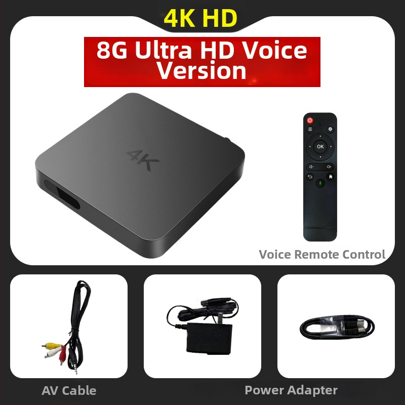 Android TV box s 8GB RAM, 4K výstup, 5G dvojpásmové Wi-Fi, USB rozhranie