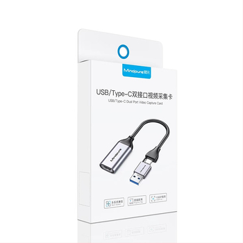 Zachytávacia karta USB-C na HDMI pre živé vysielanie – 1080p60, MS2109 + MS8005, 2 m kábel, model AD051.