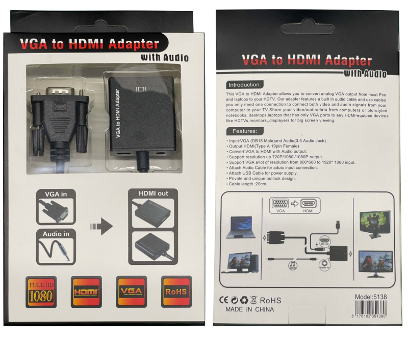 ML-VL122 HDMI adapter kabel s čipom 5621 i 128 prijenos podataka