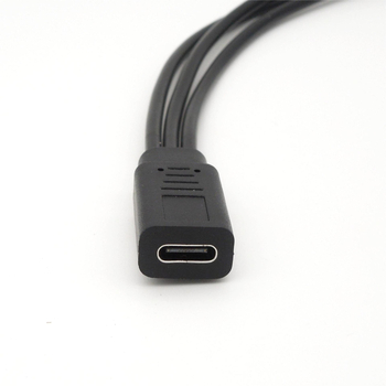 Type-C ženski na tri Type-C muški adapter kabel, bakreno jezgro, sučelje Ostalo, brzina prijenosa Ostalo
