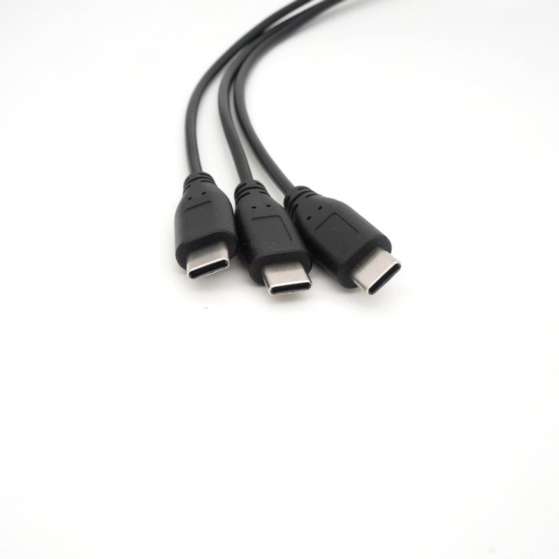 Type-C ženski na tri Type-C muški adapter kabel, bakreno jezgro, sučelje Ostalo, brzina prijenosa Ostalo
