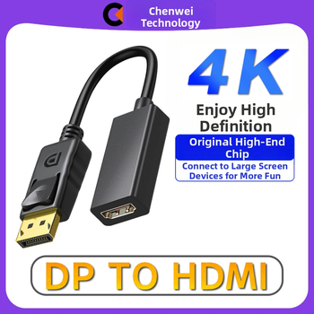 DP na HDMI konvertor kábel, CH7530, DP rozhranie, 5Gbps, dĺžka 15 cm, model CV-D-11/12/19