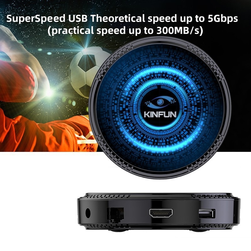 Kinfun Android TV Box W2 – 4K izlaz, 4GB RAM, 8GB skladištenja, HDMI sučelje, Android operativni sustav