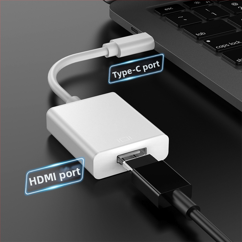 Adaptér Type-C na HDMI, USB 3.1, hliníkové puzdro, HDMI rozhranie, meďové jadro, čip 1
