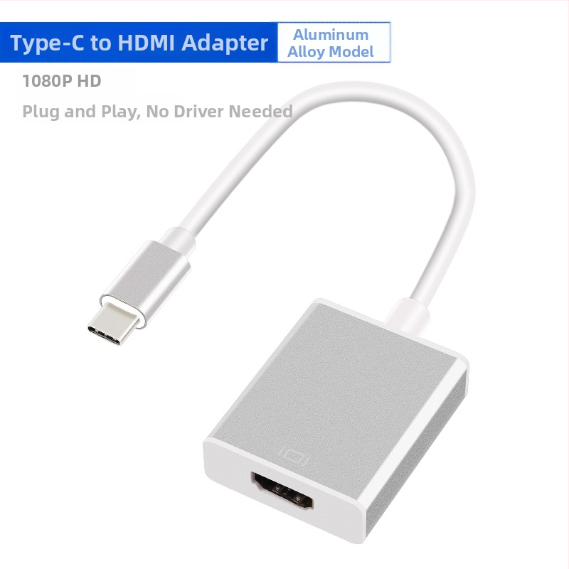 Adaptér Type-C na HDMI, USB 3.1, hliníkové puzdro, HDMI rozhranie, meďové jadro, čip 1